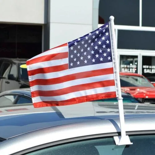 Car Window Flags Banners 12X18inch Polyester Custom Car Window Flag Custom Print Car Flags OEM